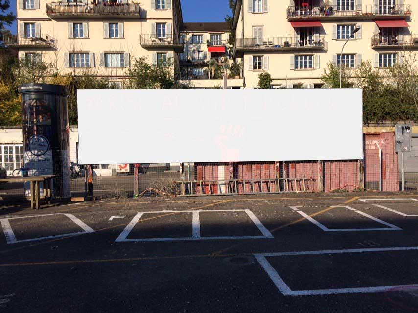 Park Platz Tafel